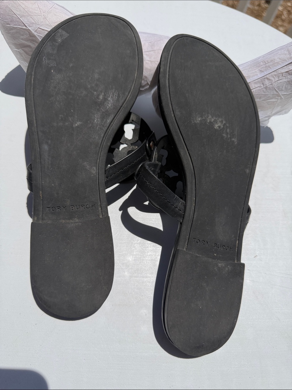 Tory Burch Miller Sandals In Black-Sz 8.5 - Picture 10 of 14